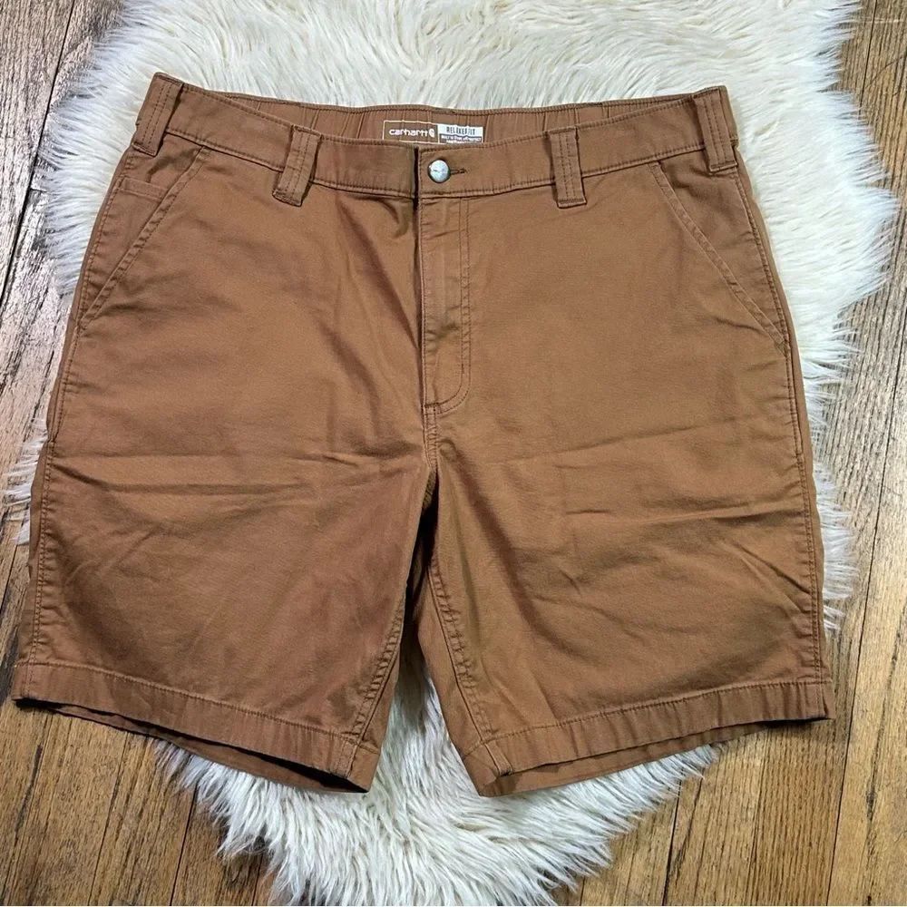 Carhartt Men's Tan Flat Front Shorts